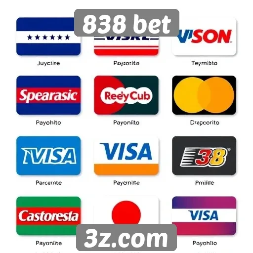 Métodos de pagamento disponíveis no 838 bet